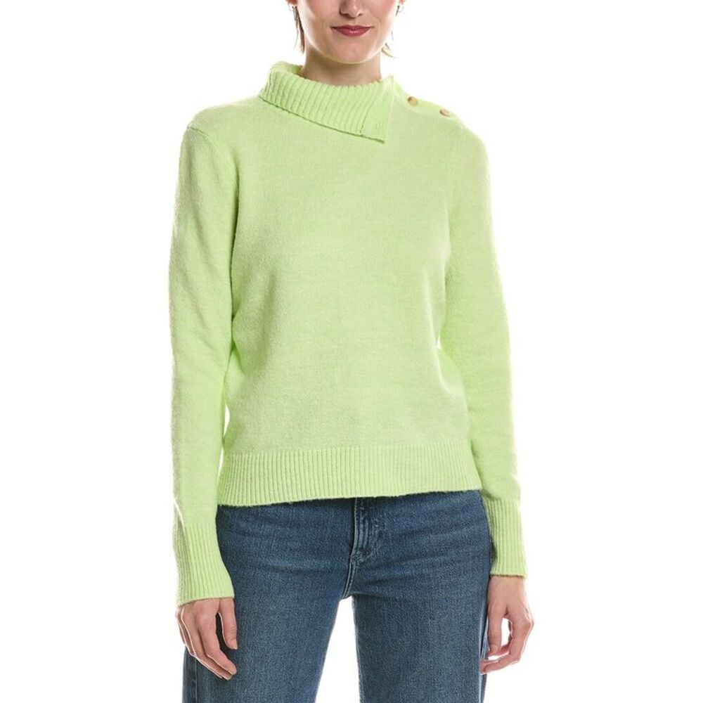 Michael Stars Womens  Sienna Turtleneck Sweater, Green